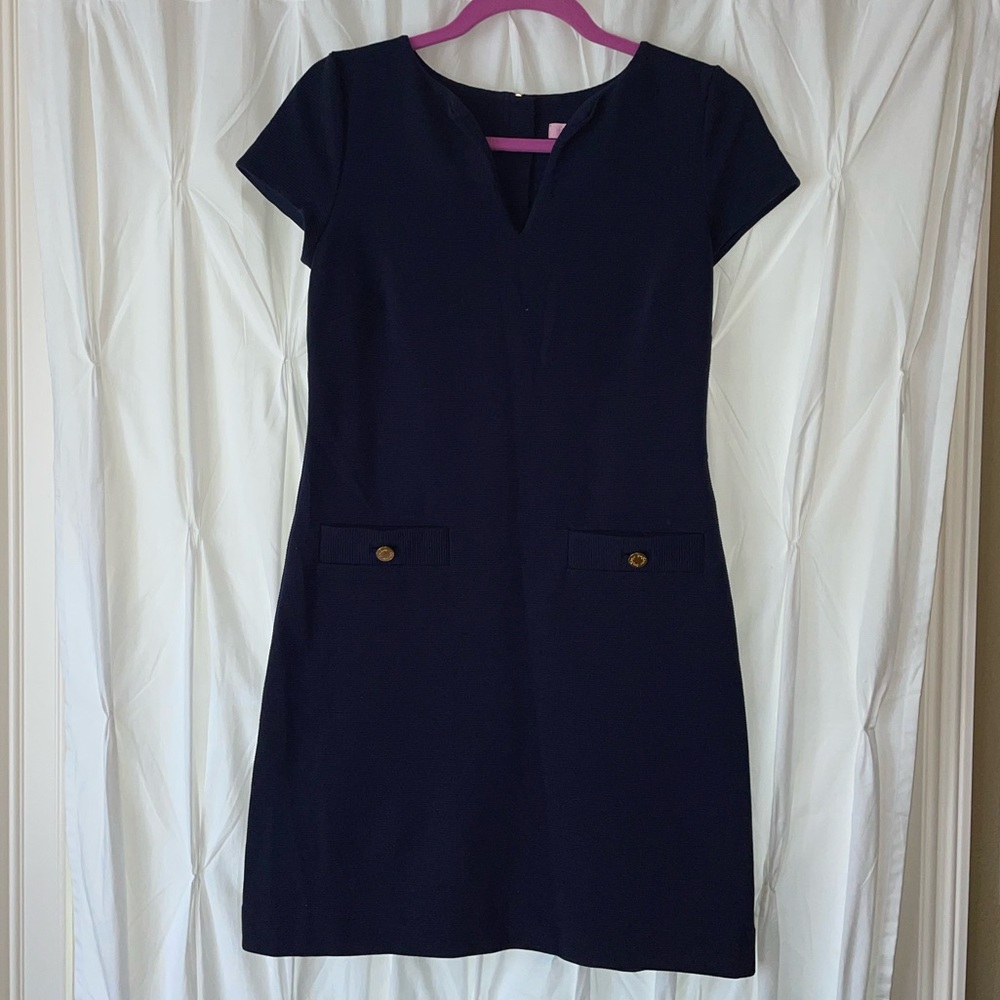 [Lilly Pulitzer] True Navy Shift Dress